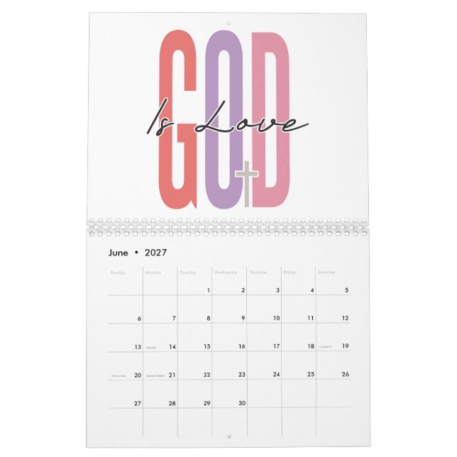 Men of faith positive inspirational motivation calendar (Jun 2027)