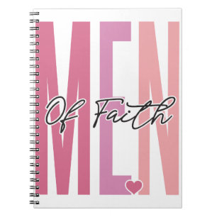 Men of faith positive inspirational motivation notebook