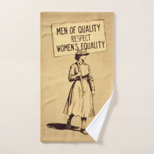 Men of Quality Respect Womens Equality Hand Towel
