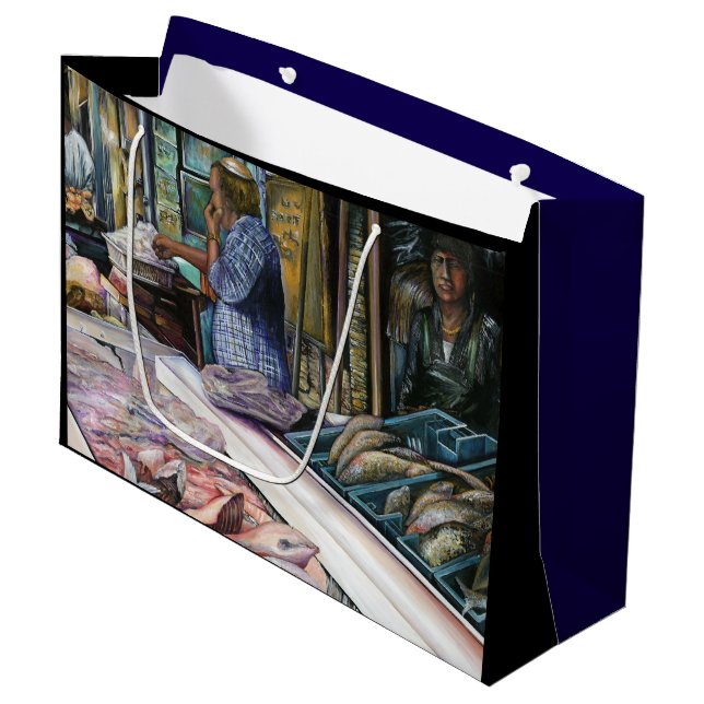 Men of the Desert, Gifts of the Sea, Jerusalem Large Gift Bag (Front Angled)