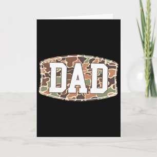 Men Old School Camo Dad1 Card