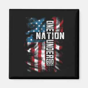 Men One National Under God 4th Of July Men Women Magnet