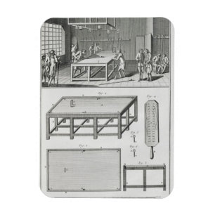Men playing billiards, from the 'Encyclopedie des Magnet