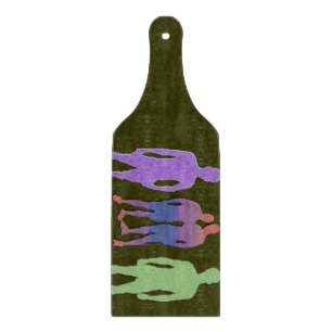 Men Posing Cutting Board