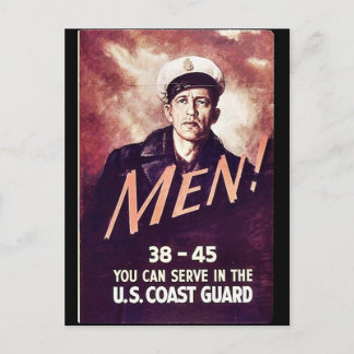 Men! Postcard
