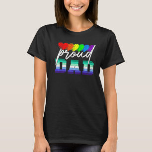 Men Proud Dad Transgender Pride Gay Flag Lgbt Fath T-Shirt