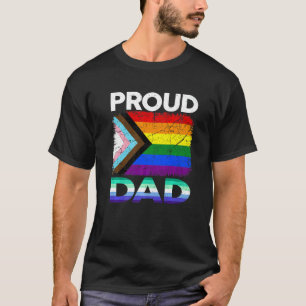 Men Proud Dad Transgender Pride Gay Flag Lgbt Fath T-Shirt
