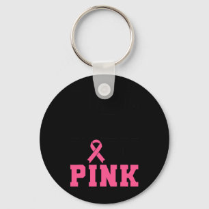 Men Rock Pink Breast Cancer Awareness Key Ring