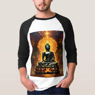 Men’s Buddha Logo T-Shirt Peace & Meditation Des