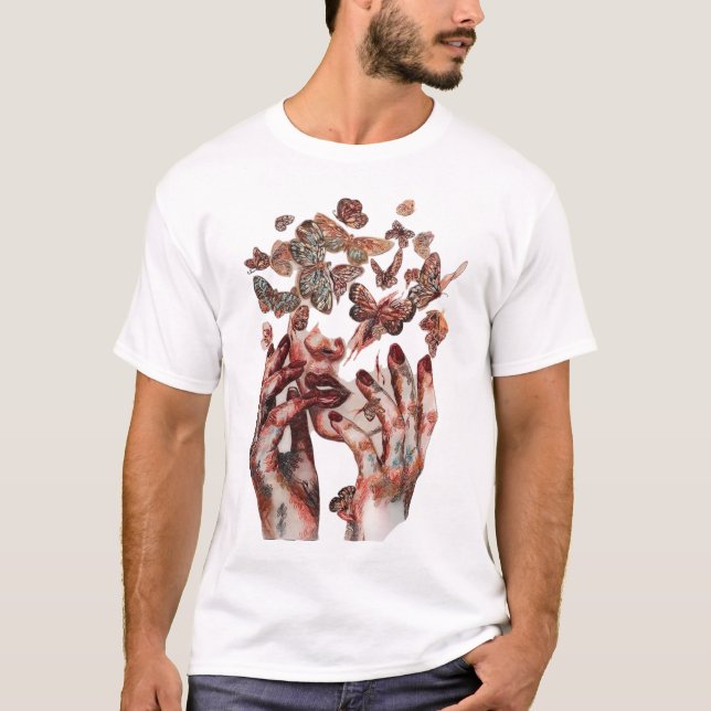 "Men’s Butterfly Transformation Graphic Tee  (Front)