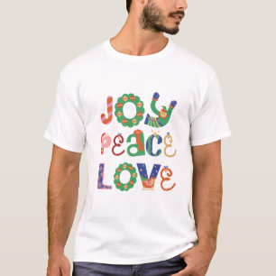 Men’s Christmas Typography T-Shirt – Festive Joy