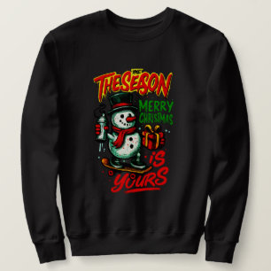 Men’s Classic Christmas Holiday Snowman Sweatshirt