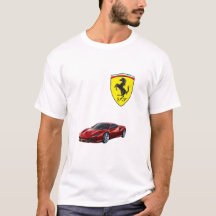 Men’s Ferrari Logo T-Shirt – For Supercar Enthusia