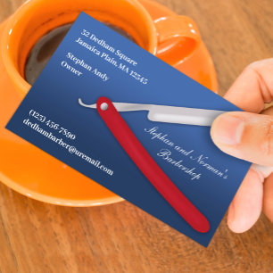 Men’s Haircut Barber Business Card Template