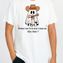 Men’s Halloween T-Shirt – Cowboy Ghost Guitar