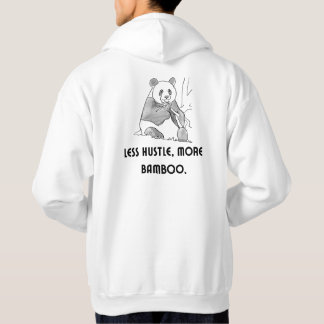 Men’s Hoodie – “Less Hustle, More Bamboo” Panda De