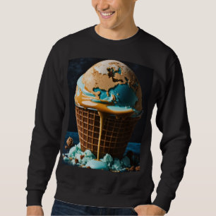 Men’s Hoodie with Cool Ice Cream Design   Trendy I