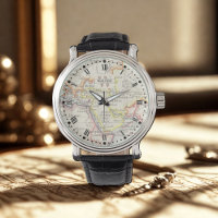Men’s Mecca Map Monogram Watch – Eid Gift