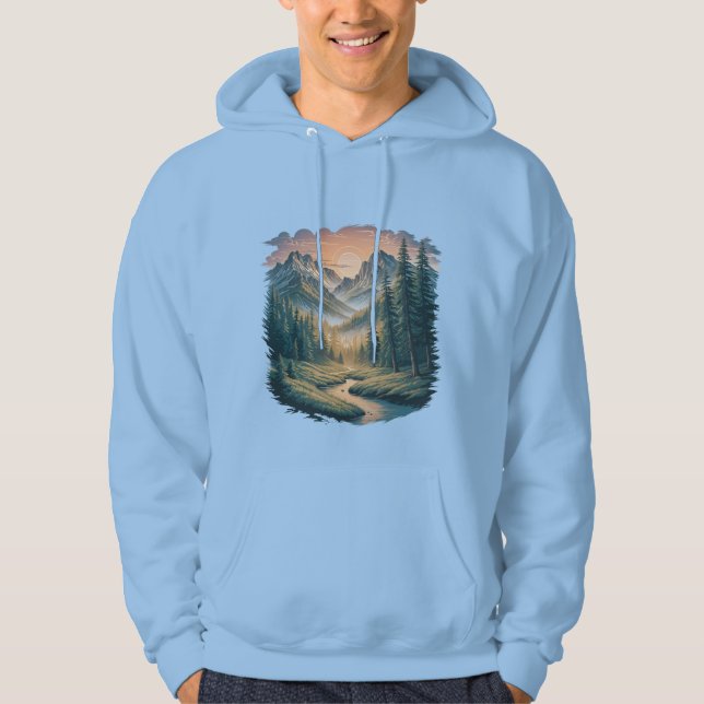 Men,s Mountain Adventure Hoodie .. (Front)