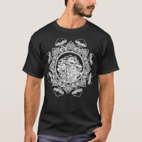 Men s Mushroom Mandala Psychedelic Tattoo Style