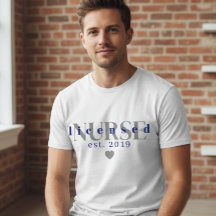 Men’s Nurse Tee With Custom Name & Establis Year