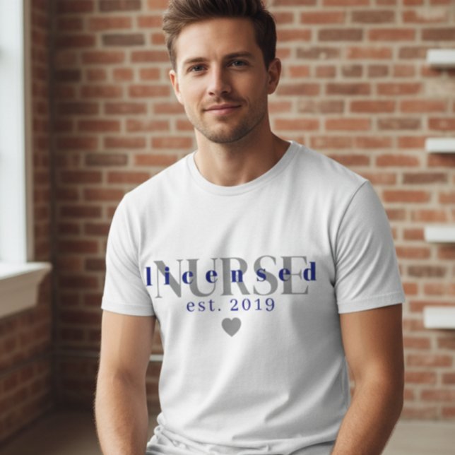 Men’s Nurse Tee With Custom Name & Establis Year (Creator Uploaded)