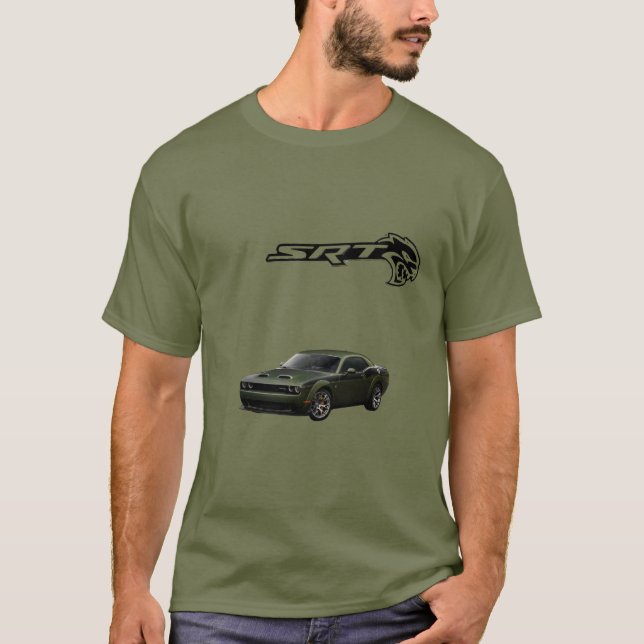 Men’s SRT Hellcat T-Shirt – Dodge Challenger Muscl (Front)