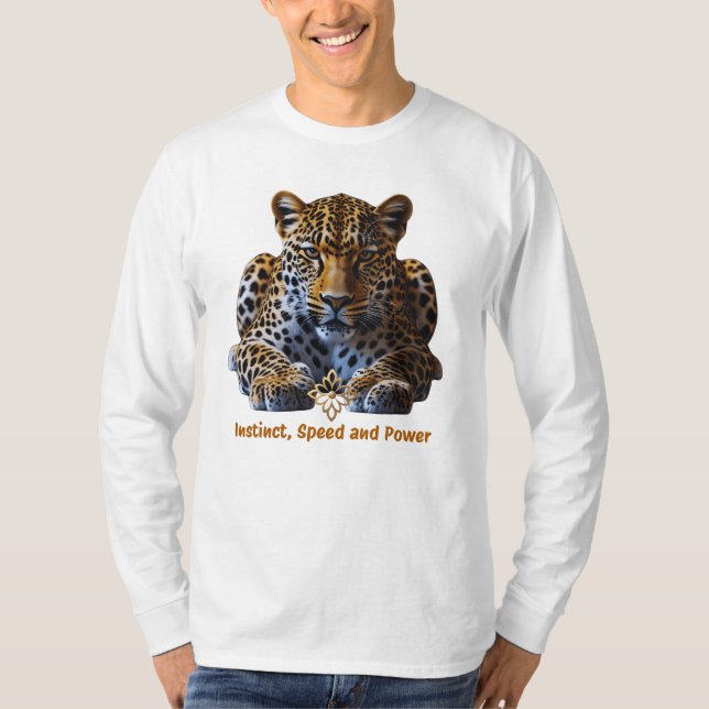 Men’s T-Shirt with Leopard Logo (Front)