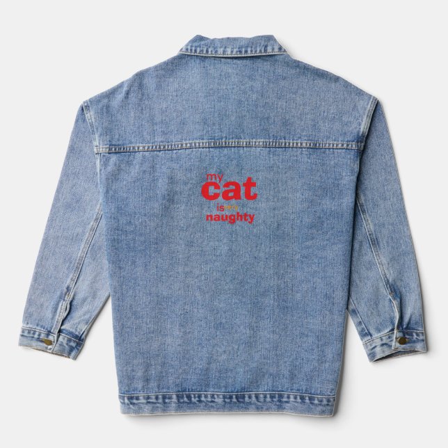 men,s tshirt denim jacket (Back)