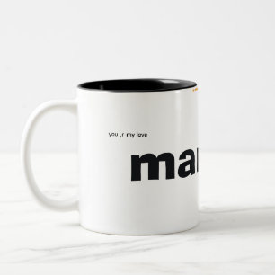 men,s tshirt Two-Tone coffee mug