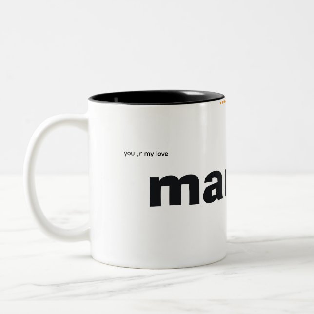 men,s tshirt Two-Tone coffee mug (Left)