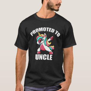 Men s Uncle To Be Dabbing Unicorn  Promoted To Unc T-Shirt