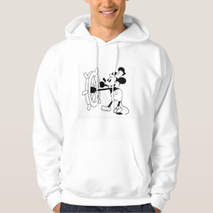 Men’s white hoodie size M, with Steamboat Willie