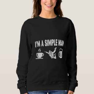 Men Skydiving hobby Skydiver simple man Sweatshirt