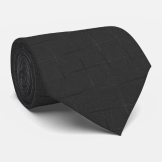 Men solid colour black tie