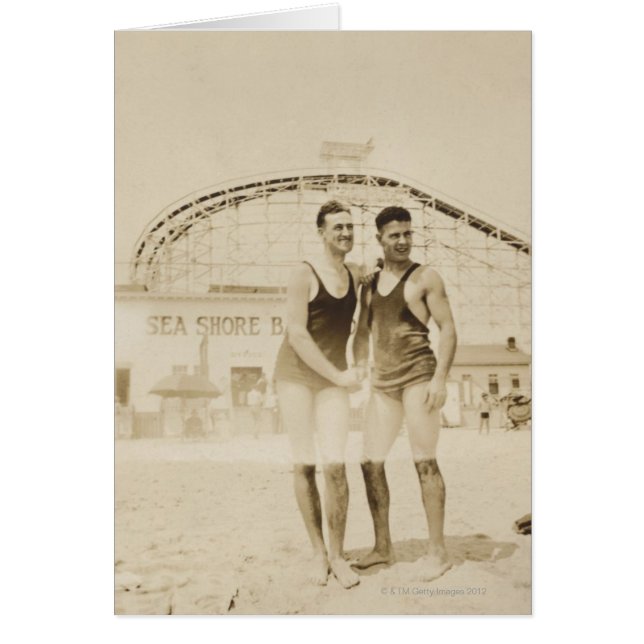 Men Standing on Beach (Front)