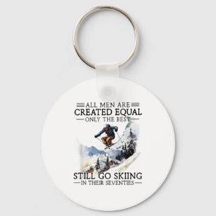 Men Still Go Skiing 70 Winter Srts Lover Skier  Key Ring