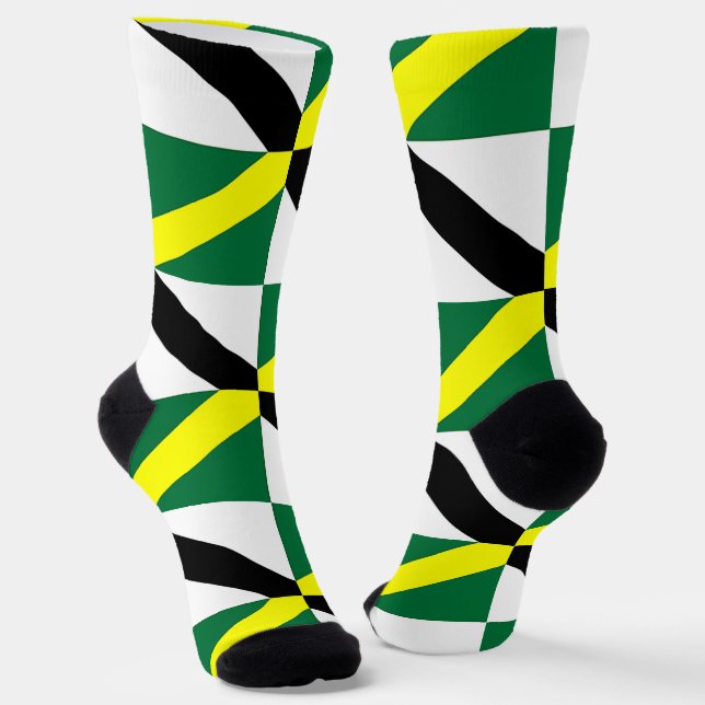 Men sustainable crew socks with flag of Monterey (Angled)