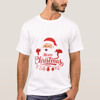  Men t shirt Christmas Santa  Typography Design