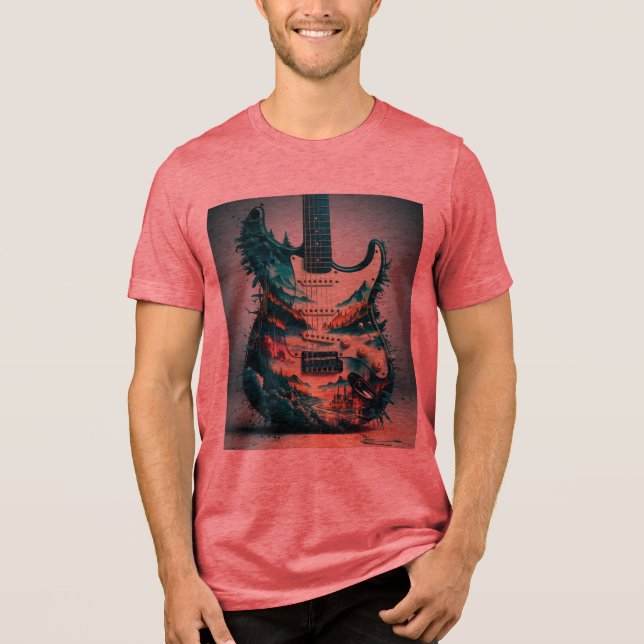 Men t-shirt  Tri-Blend shirt (Front)