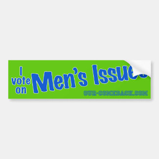 Men: The Last Special Interest Group Bumper Sticker