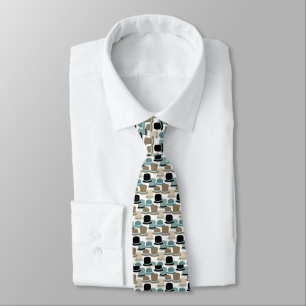 Men Tiled Hat Designer Tie