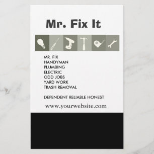 Men Tools. Hammer Wrench Repair Tools Grey Flyer