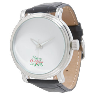 Men watch with Christmas design