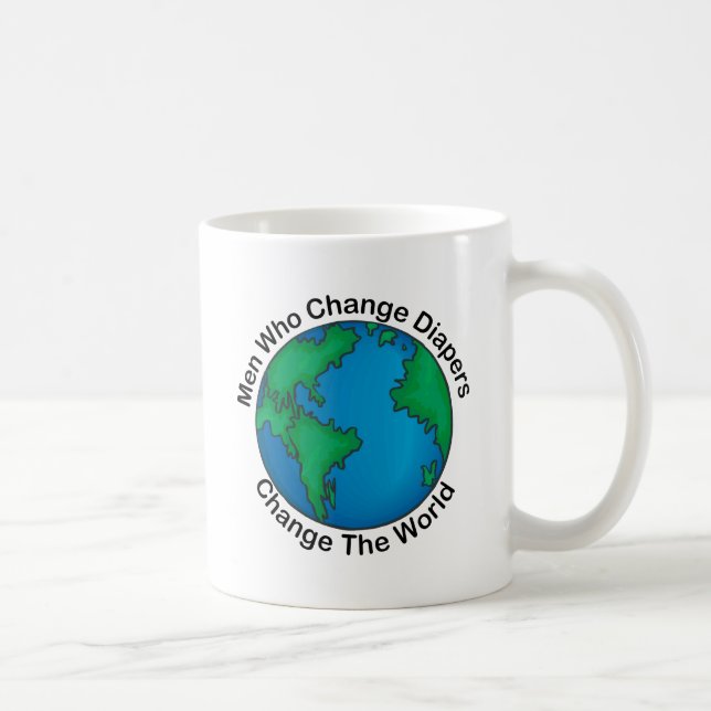 Men Who Change Diapers Change The World Coffee Mug (Right)