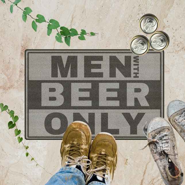 Men with Beer only - for Beer lovers Doormat (Creator Uploaded)