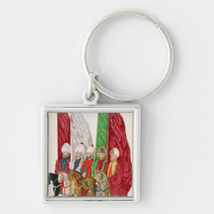 Men with Standards Following the Seigneur to Key Ring