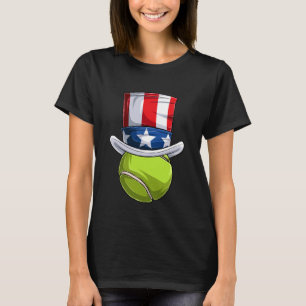 Men Women American Flag Tennis Shirt, 4th Of July T-Shirt