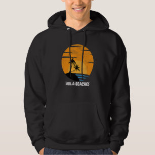 Men Women Beach Summer Vacation Vintage Sunset Hol Hoodie