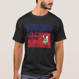 Men Women Bermuda National Pride Distress Bermuda T-Shirt